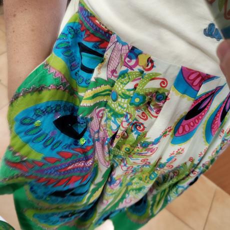 -s flitrami a výšivkou šaty desigual veľ. 38, desigual,s