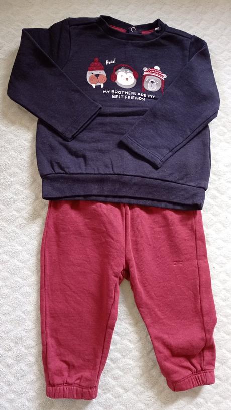 Tepláková súprava, tepláky a tricko, 80