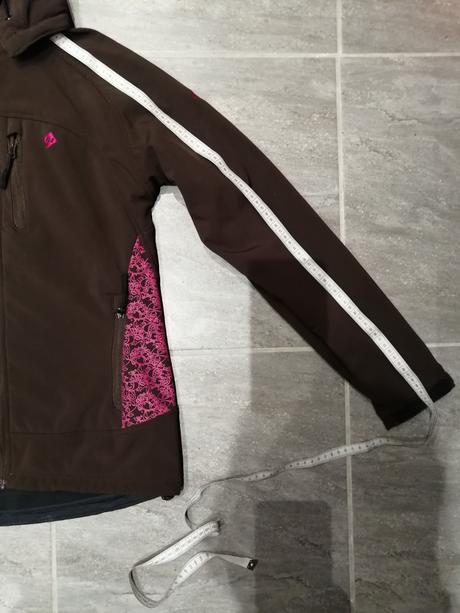 Softshell bunda v38, flís zn woox, hnedá, 38