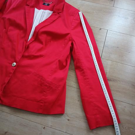 Červené bavlnené podšité sako, f&f,48