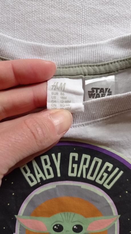 Tricko mandalorian grogu star wars, h&m,86