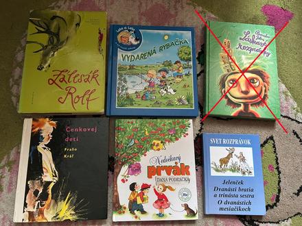 Sada 5 ks rozprávkových knižiek, 