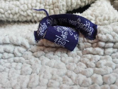 Fialova zateplena mikina, 140