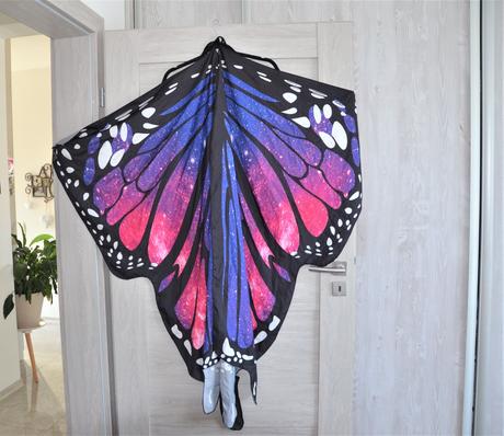 Motýlie krídla-kostým na karneval,