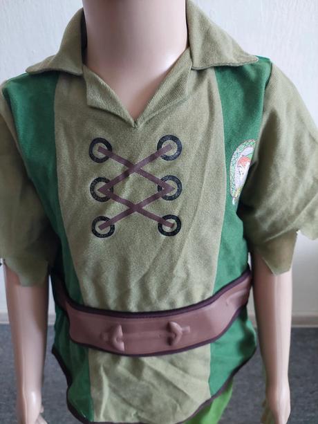 Peter pan dvojdielny kostým rubies veľ.110-116,