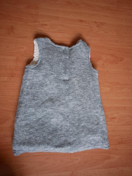 Pletené šaty, vestička, next,86