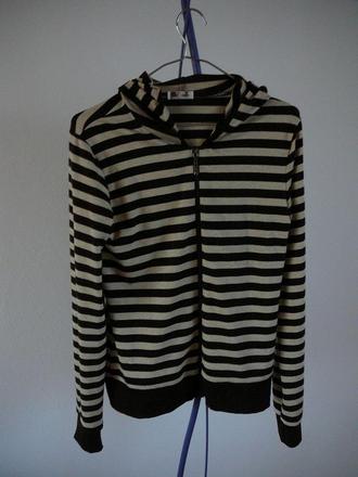 Tenká pásiková mikinka, s