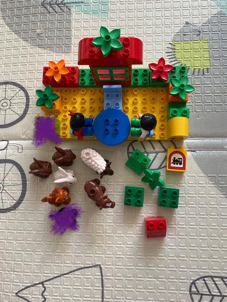 Lego duplo kocky a podložka, 