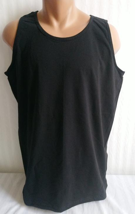 Čierne tričko bez rukávov, fruit of the loom, xl, xl