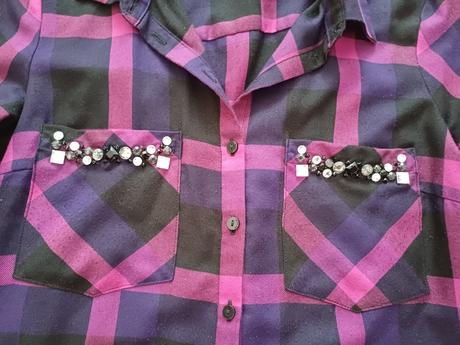 Košeľa s diamantmi, tom tailor,34