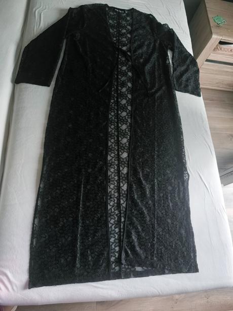 Čipkované dlhé kimono na pláž, l