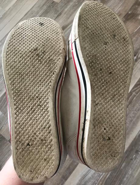 Koženkové tenisky na platforme darujem k nákupu, 39