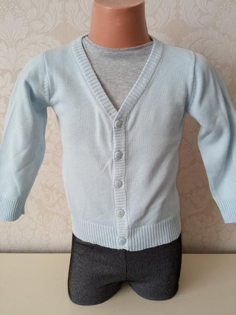 Dievčenský svetlomodrý sveter h&m, h&m,86