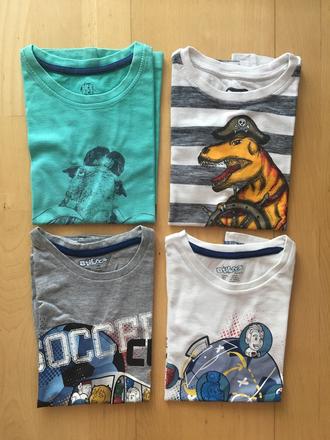 4 ks tricka s kratkym rukavom na 6 rokov, 122