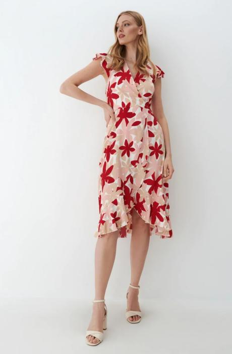 Šaty s volánom, mohito,42 / xl