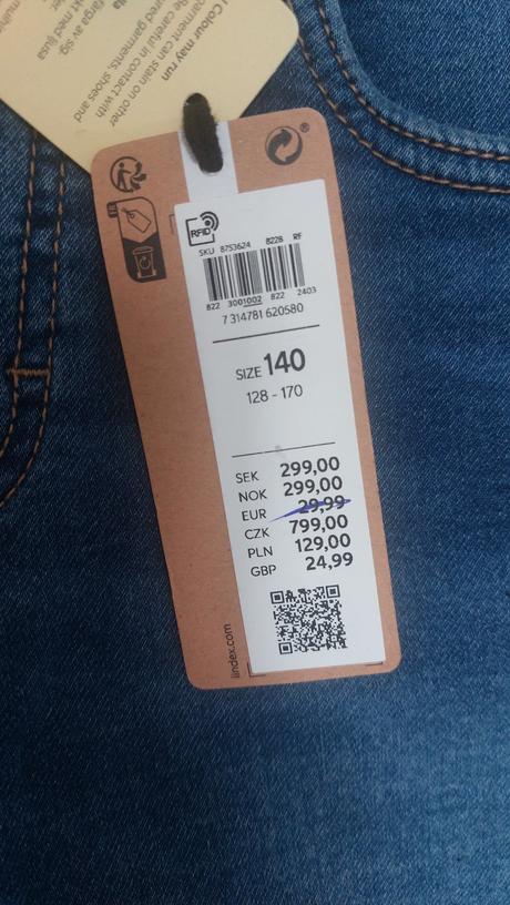 Riflové šortky lindex, lindex,140