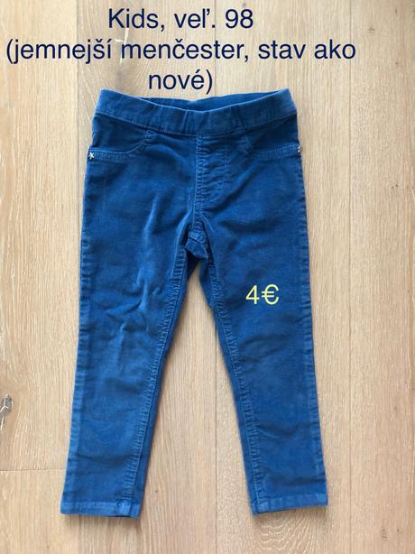 Menčestráky / nohavice veľ. 98, kids,98