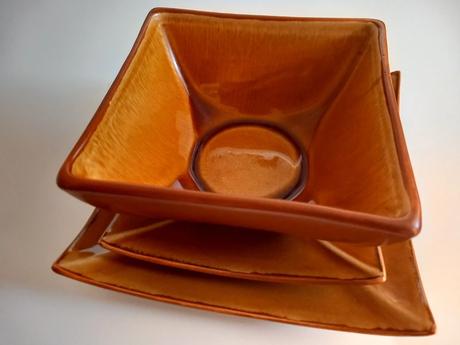 Staršia 3ks servírovacia sada po rodičoch,keramika, 