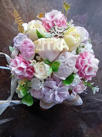 Personalizovaná kytica z mydla,