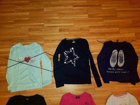 Dievčenské málo nosené tričká v.146/152, 3,-/ks, primark,146