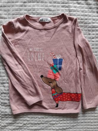 Vianočny pulover, h&m,110