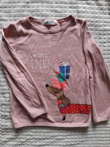 Vianočny pulover, h&m,110