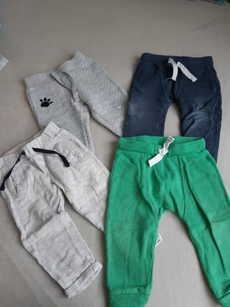 Tepláky 74/80-4 kusy, f&f,80