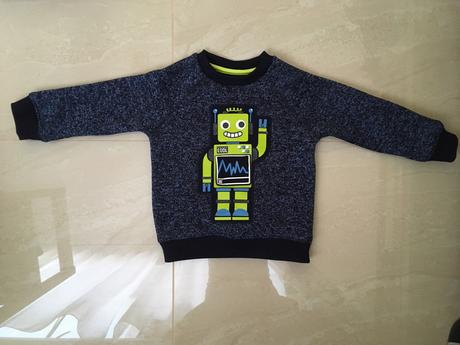 Hrubšia mikina s robotom, f&f,98