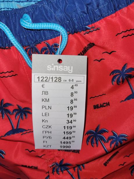 Nové kratase 2ks, sinsay,122 / 128