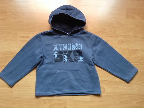 Modro-sivá mikinka s kapuckou, 4-5r., ladybird,110