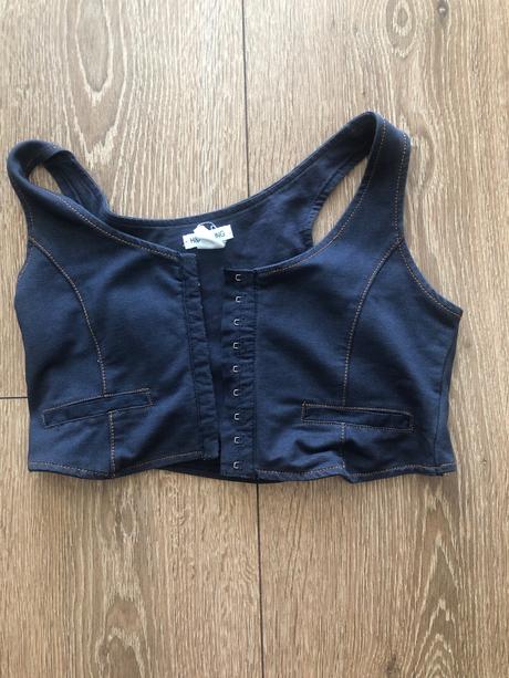 Croptopová vestička, h&m,158