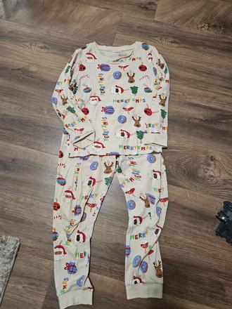Pyzamo vianocne, h&m,122
