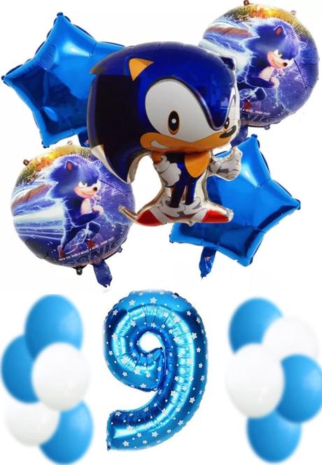 Balóny ježko sonic /červený knuckles- až 16 kusov, 