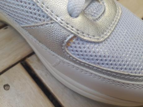 Bielo-strieborné tenisky geox veľ. 37, geox,37