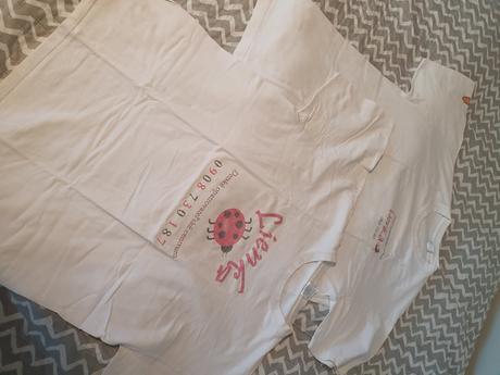 2 bavlnené tričká lienka do jasličiek v. xxl, xxl