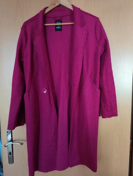 Prechodný vlnený kabátik medicine, s