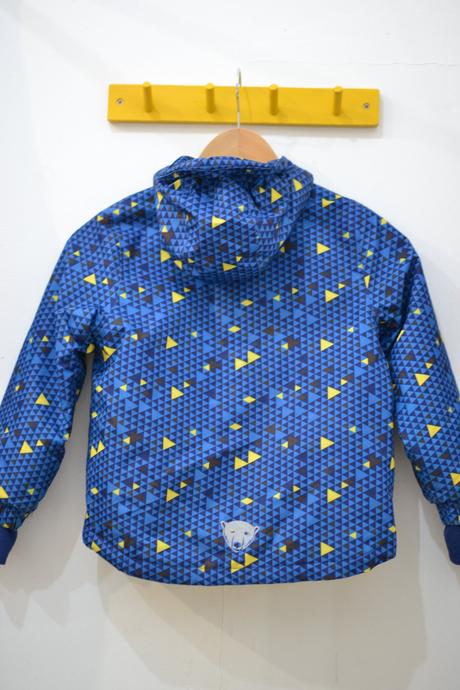 Detská zimná modrá bunda 110/116, 110