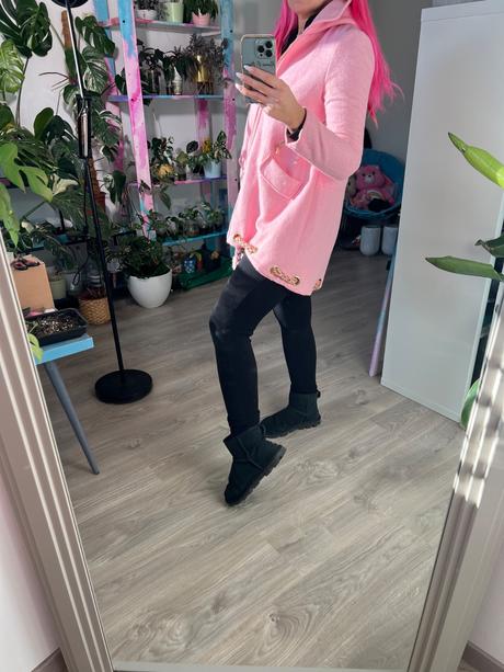 Ružový kabatik, xs