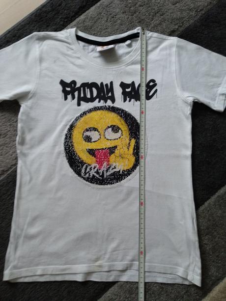 Tričko emoticon, h&m,134