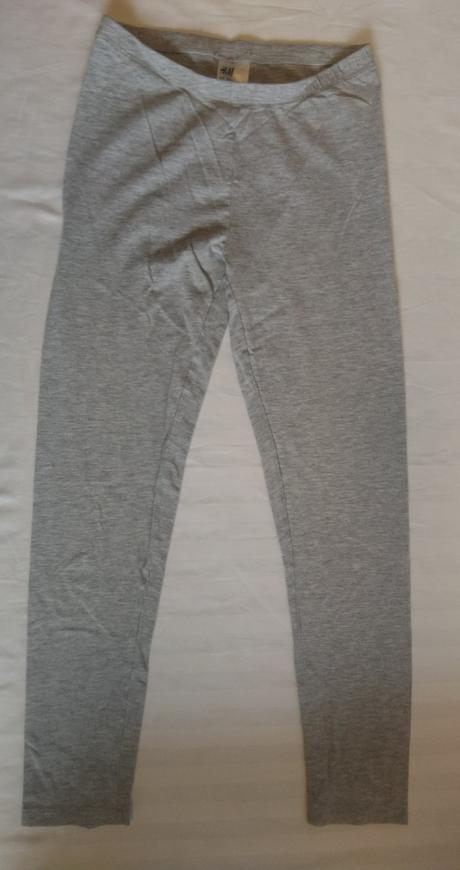 Dievčenské svetlo sivé legíny, h&m, 134-140 cm, h&m,140