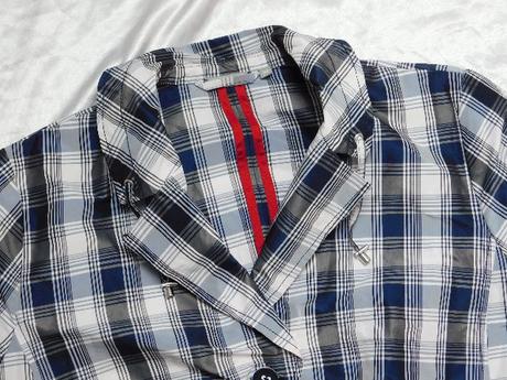 Damsky kvalitny karo blejzer/sako, 48