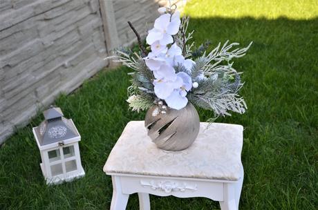 Luxusný vianočný aranž s orchideou, 