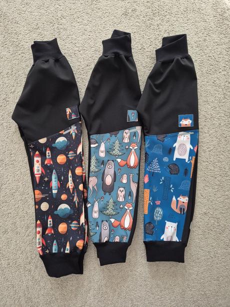 Softshellove nohavice s reflexnymi prvkami, 104 / 110 / 116