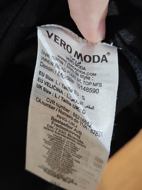 Blúzka bez rukávov, vero moda,l