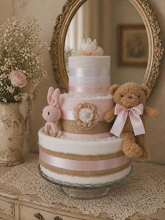 Luxusná plienková torta little princess romance, 