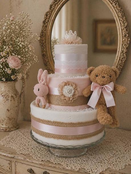 Luxusná plienková torta little princess romance, 