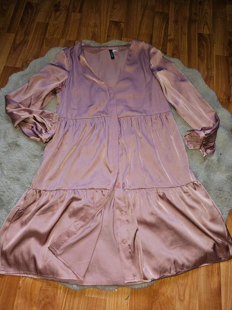 Saténové saty hm, h&m,s