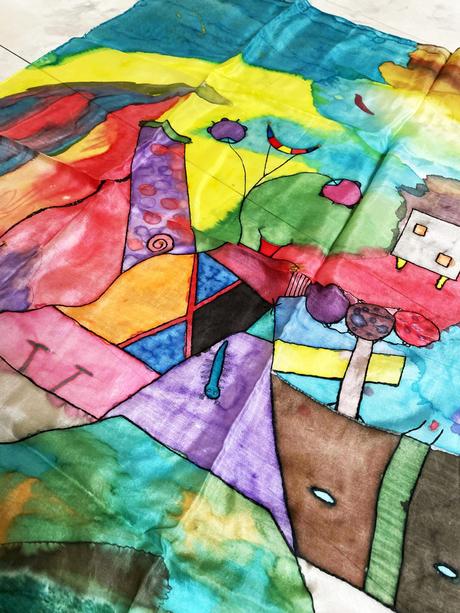 Hodvábna šatka desigual, desigual,xl