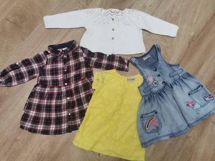 Dievčenský balíček šiat (3x), next,74