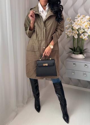 Calvin klein - olivová parka, calvin klein,m